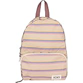 Roxy Women's Always Core Backpack | Travel | Everyday Carry | Beach | Polyester | 8L Capacity - Banana Cream Stripe