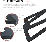 Audioengine DS1M Tilted Steel Desktop Speaker Stands Small PC Gaming Black Pair view 3