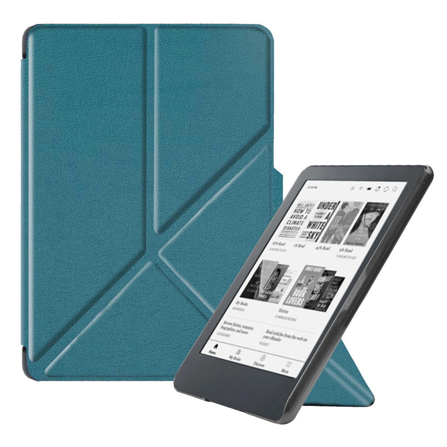 ZTAOOPOU Shockproof Case Cover for KOBO Clara Colour – KOBO Clara BW 6 Inch E-Book Reader Case Cover with Folding Stand Protective Cover (Green)