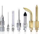 Mannilayco 7PCS Grease Gun Needle Tip Kit, Grease Needle &amp; Grease Injector Needle Set with Straight, Elbow and Rubber Tip Adapters for Tight Spaces, Bearings, Ball Joints &amp; Grease Guns