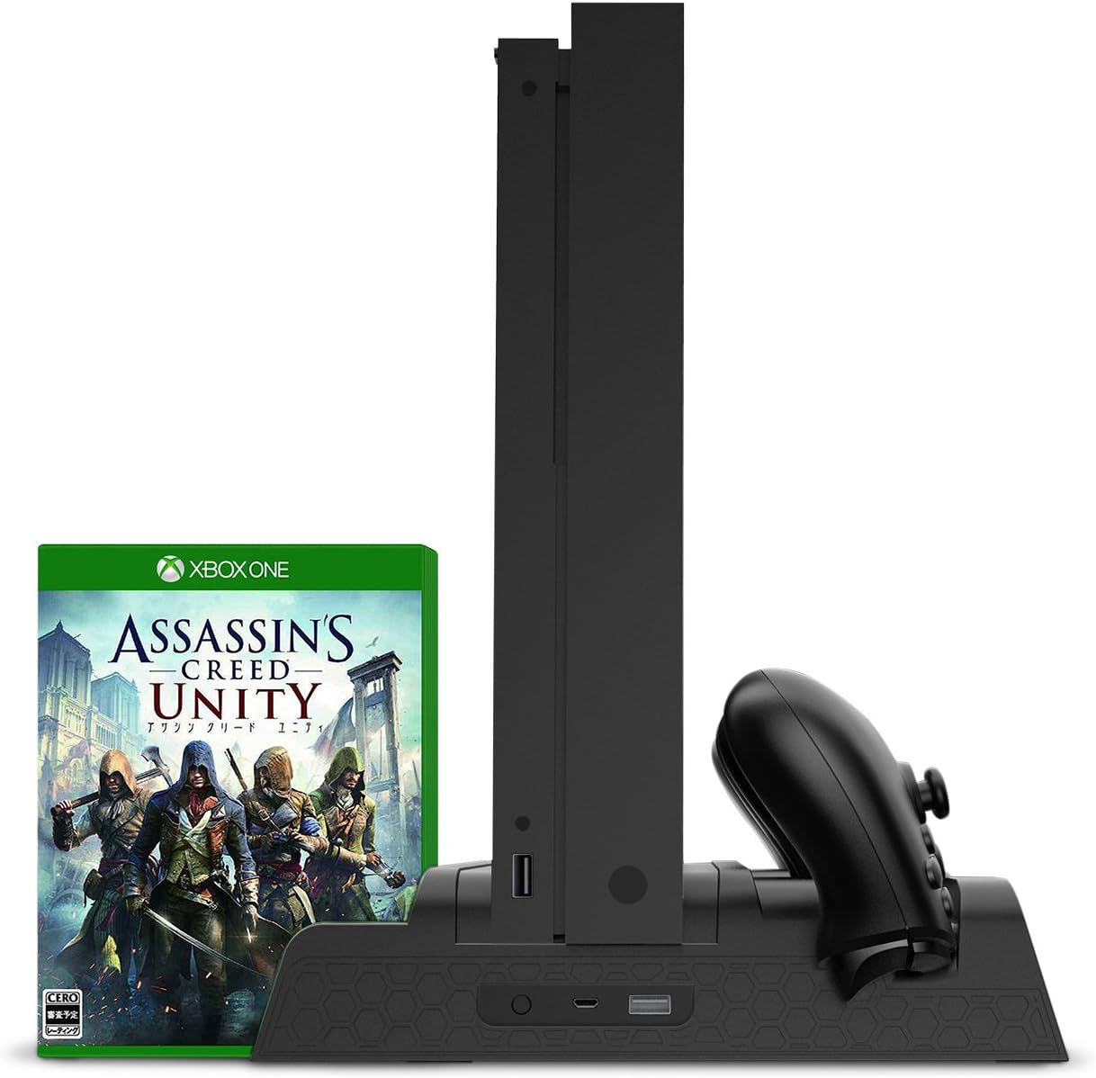 Charging Stand for Xbox One/Xbox One S/Xbox One X Console and Controllers, Vertical Cooling Stand Accessories with 2 Cooling Fans,600 mAh Batteries 2 Pack,LED Indicators and Games Storage: Electronics
