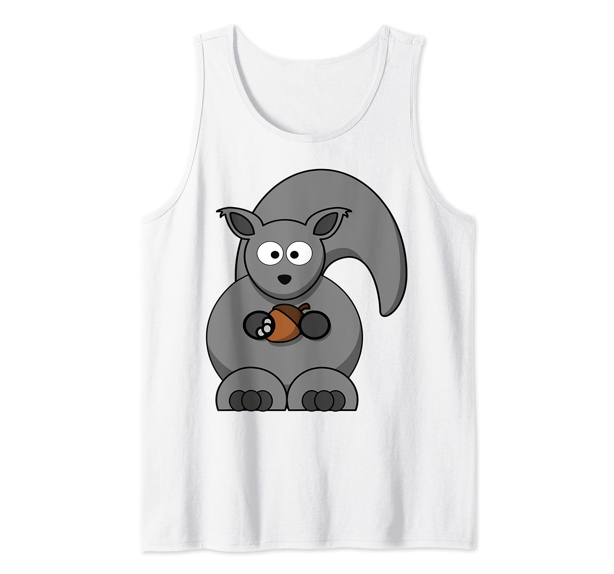 Squirrel With Acorn Tank Top