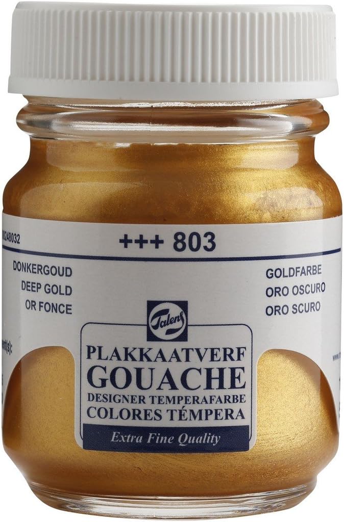 Talens Deep gold - GOUACHE PAINT 50ml JAR, 50 ml (Pack of 1)