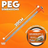 Xtremeauto Heavy Duty Tent Pegs 20 Pack Ground Stakes with Storage Case view 4