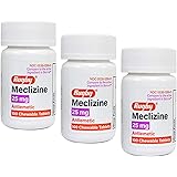 Rugby Meclizine Anti-Nausea Tablets - 25 Mg, 100 per Bottle, 3 Bottles