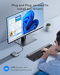 KVM Switch, ABLEWE Aluminum KVM Switch HDMI,USB
