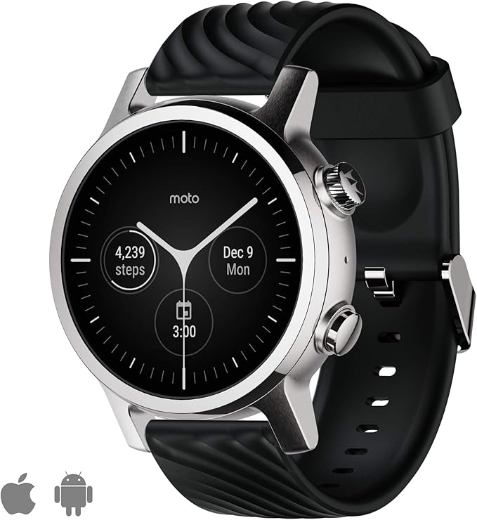 Motorola Moto 360 Smartwatch 3ª generación Caja de acero inoxidable