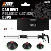 EWK Pneumatic Car Dent Puller Kit, Air Compressor Suction Cup Dent Puller with 75mm 100mm 125mm Cups, Slide Hammer Paintless Dent Removal Tool for Auto Body Repair