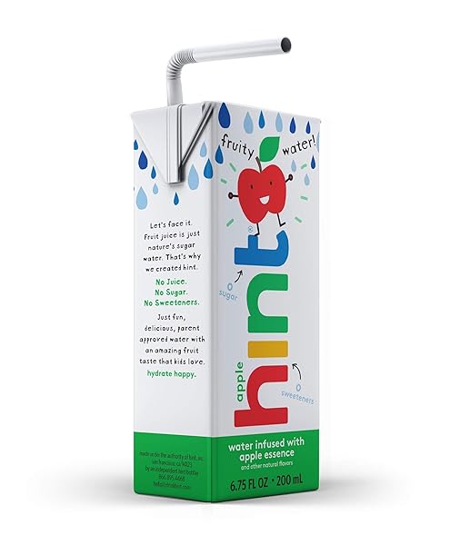 HINT WATER, WATER INFUSED APPLE, 6.75 FL OZ, 8 PACK