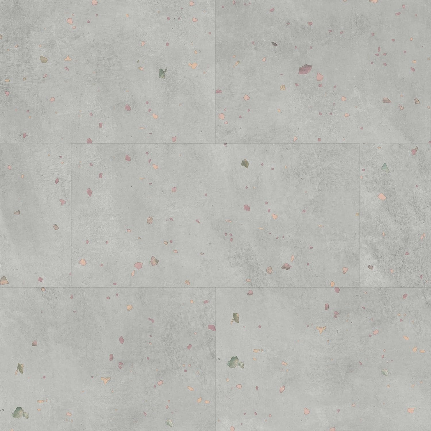Photo 1 of Allure 12" x 24" x 6.5mm, 12mil Luxury Vinyl Tile Flooring, Perfect Comfit Terrazzo Look, Embossed, Waterproof, Half Pallet, 12 Boxes (285.8 sqft), 12 Tiles/Box, 23.82 sqft/Box