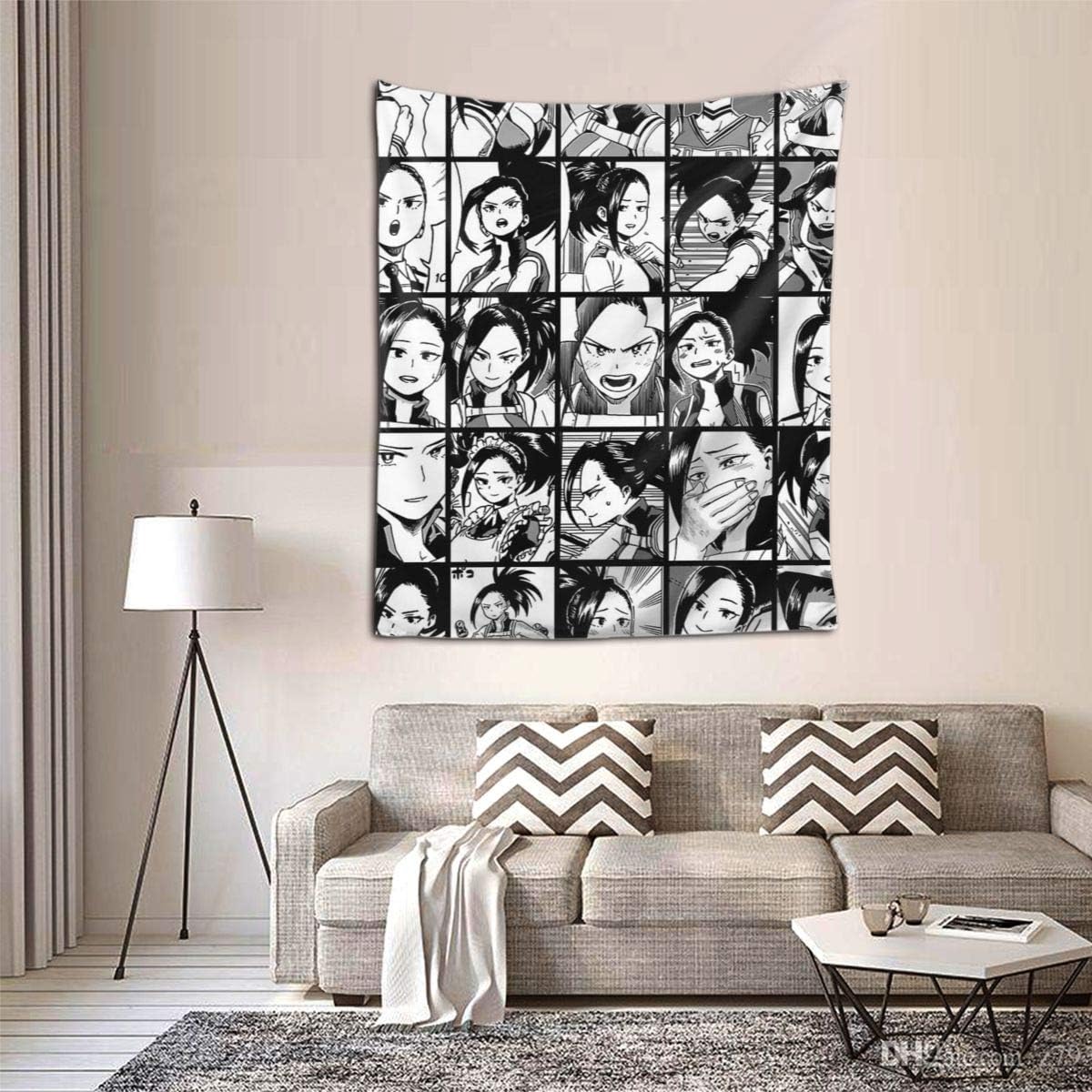 Marrh Yaoyorozu Momo Collage (Black&White
