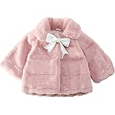 Panegy Baby Girl Winter Fur Coat Fuzzy Cute Warm Cape Jacket Cloak Overcoat 6 Months - 5 Years Thick Outwear