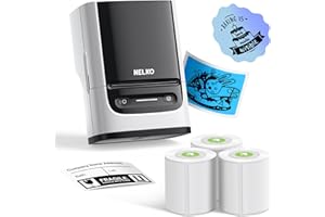 Nelko Label Maker Machine with Tape, PM220 Bluetooth Label Printer, 2 Inch Portable Thermal Printer for Small Business, Logo, Clothing, Sticker Printer for Phones & PC, with 3 Labels, White
