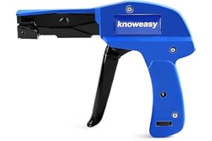Cable Tie Gun,Knoweasy Fastening Cable Tie Tool,Die-Cast Steel Flush Cut Zip Tie Tool with Steel Handle for Nylon Cable Tie,7 Inches Length