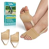 JNATER Metatarsal Pads Women & Men - 2Pcs Non-Slip Ball of Foot Cushion with Thick Gel for Pain Relief, Morton's Neuroma, Metatarsalgia - Metatarsal Foot Pads for Walking, Running, Standing (L Size)