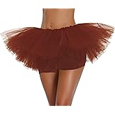 Women's, Teen, Adult Classic Elastic 3, 4, 5 Layered Tulle Tutu Skirt