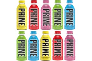GENERIC NEW! Prime Sports Drink Flavors Variety Pack - Energy Drink, Electrolyte Beverage - Lemonade, Lemon Lime, Tropical Punch, Blue Raspberry & Strawberry Watermelon - 16.9 Fl Oz (10 Pack)
