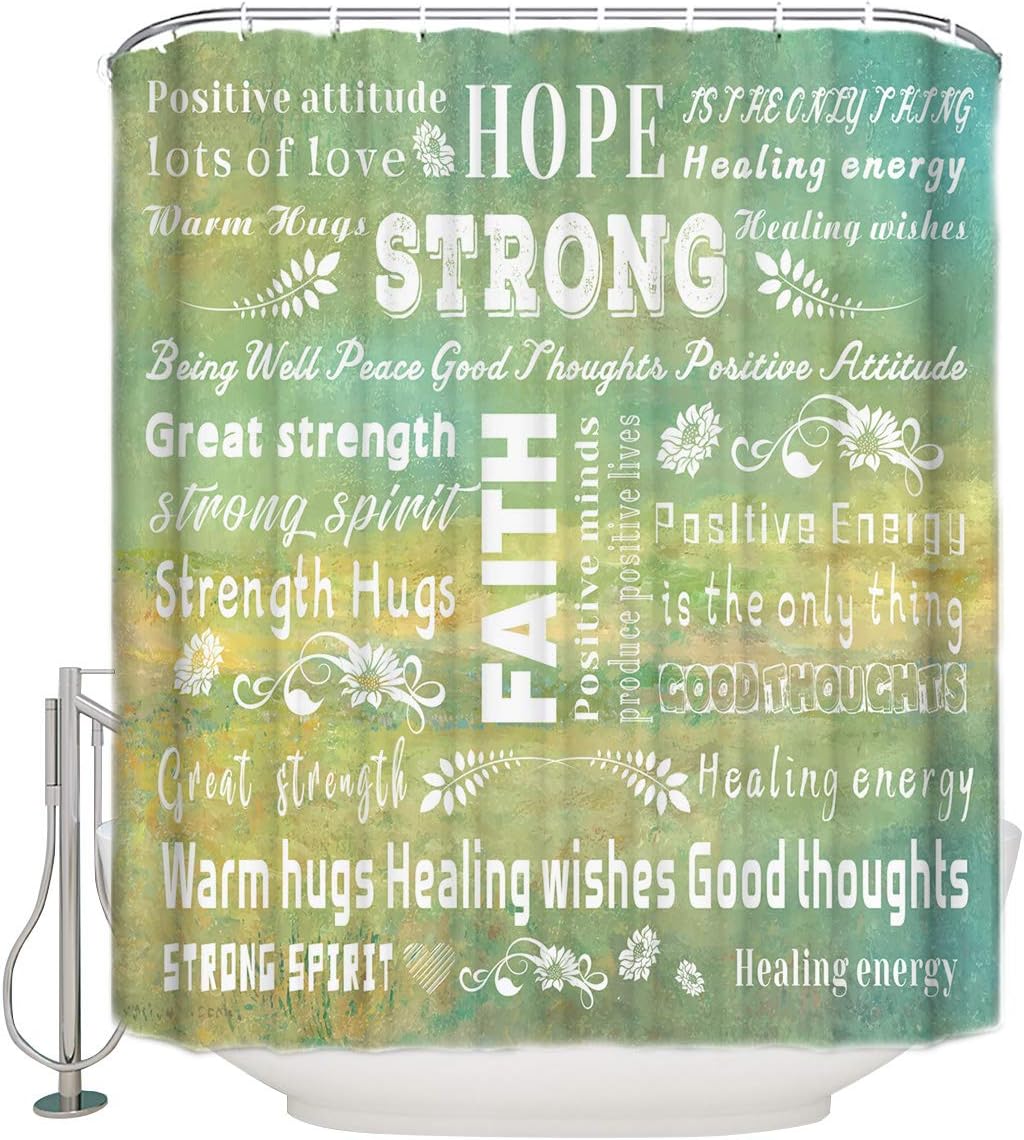Amazon Com Yokou Shower Curtain Set Warm Hugs Healing Wishes Good