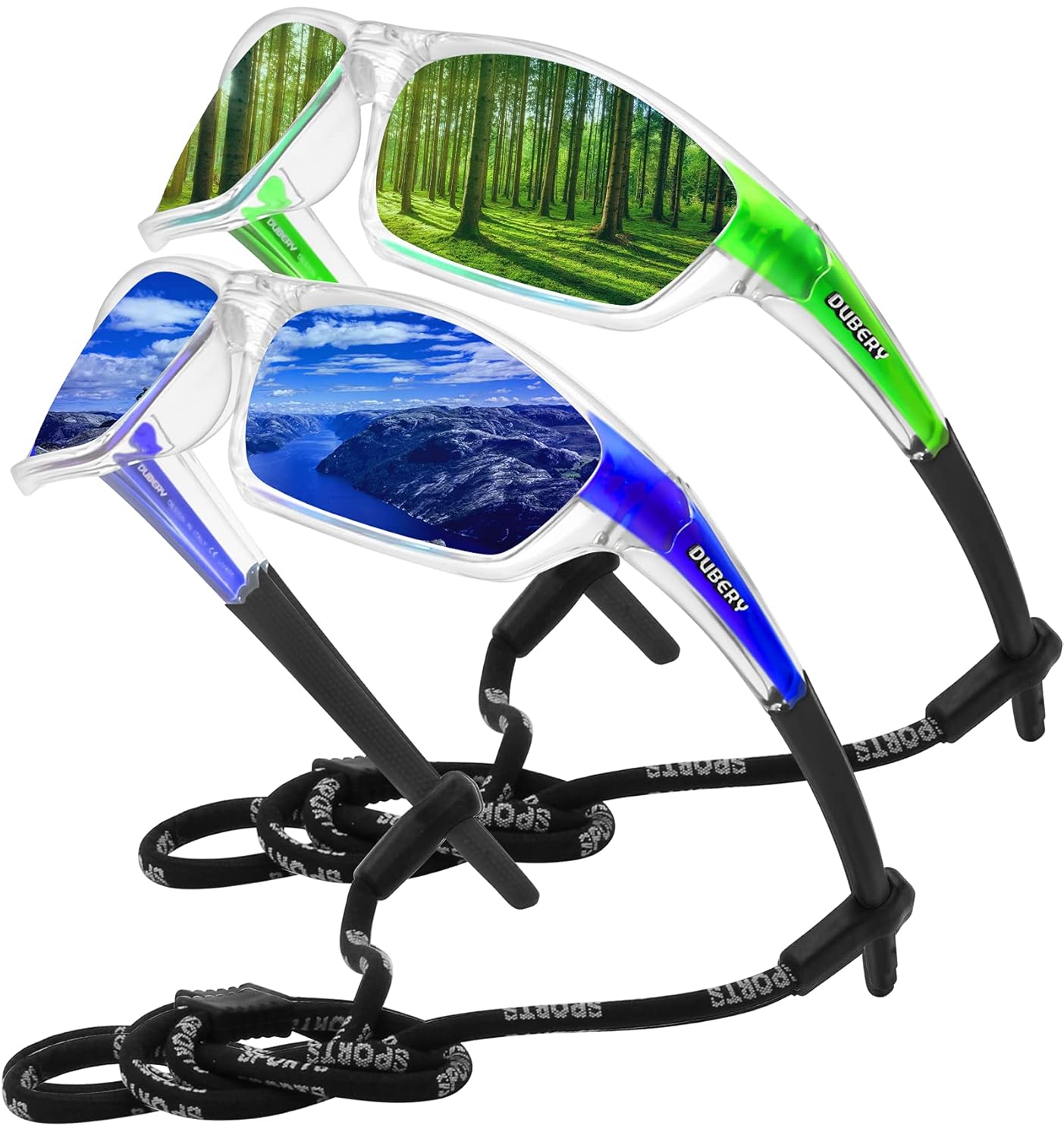 Buy KUGUAOK 2 PACK Polarized Sports Sunglasses for Men UV Protection