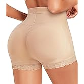 AOSBOEI Women Butt Lifter Panties Padded Shapewear Hip Enhancer Pads Shorts Seamless Underwear Tummy Control Boyshorts