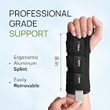 Zofore Sport Carpal Tunnel Wrist Support Brace with Metal Splint Stabilizer S/M view 5