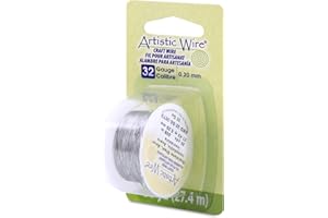 Artistic Wire, 32 Gauge Stainless Steel Craft Wire, 30 yd