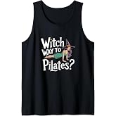 Witch Way to Pilates Funny Halloween Pilates Yoga Reformer Tank Top