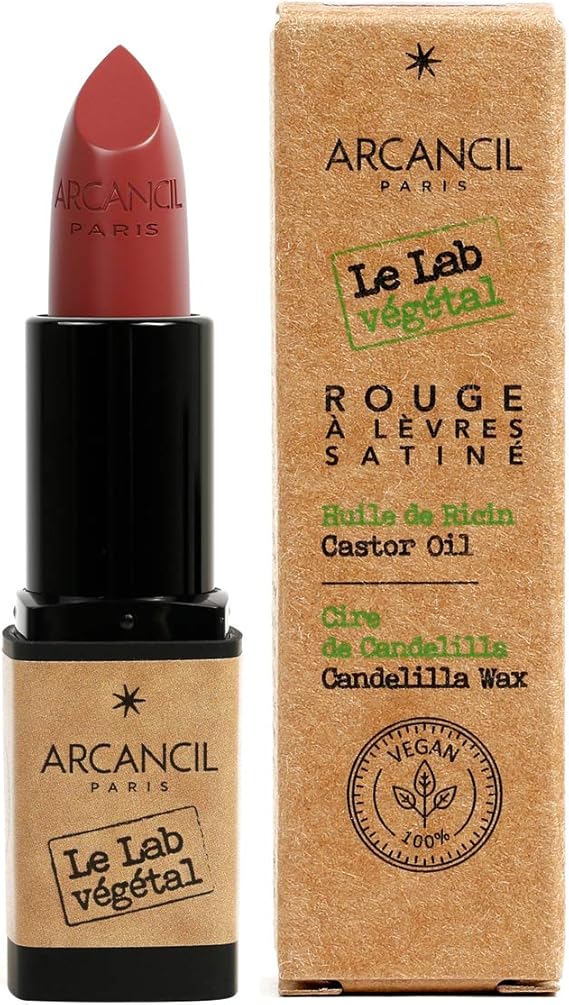 Arcancil Rouge à Lèvres Satiné Lab Végétal 510 Brun De Rose