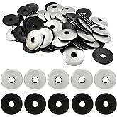 Biaungdo 60 Pcs 1/4" x 1" Neoprene Washers (M6.3 x 25mm) | Stainless Steel, EPDM Bonded Sealing, Rubber Gasket Assortment Kit