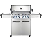 Napoleon P500RSIBPSS-3 Prestige 500 RSIB Propane Gas Grill, sq. in + Infrared Side and Rear Burner, Stainless Steel