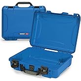 NANUK 910 Waterproof Hard Case – 14.3” x 11.1” x 4.7”, Protective Case for Camera, Electronics & Gear – Impact-Resistant, Dustproof, Airline Carry-On Approved – Made in Canada, Blue