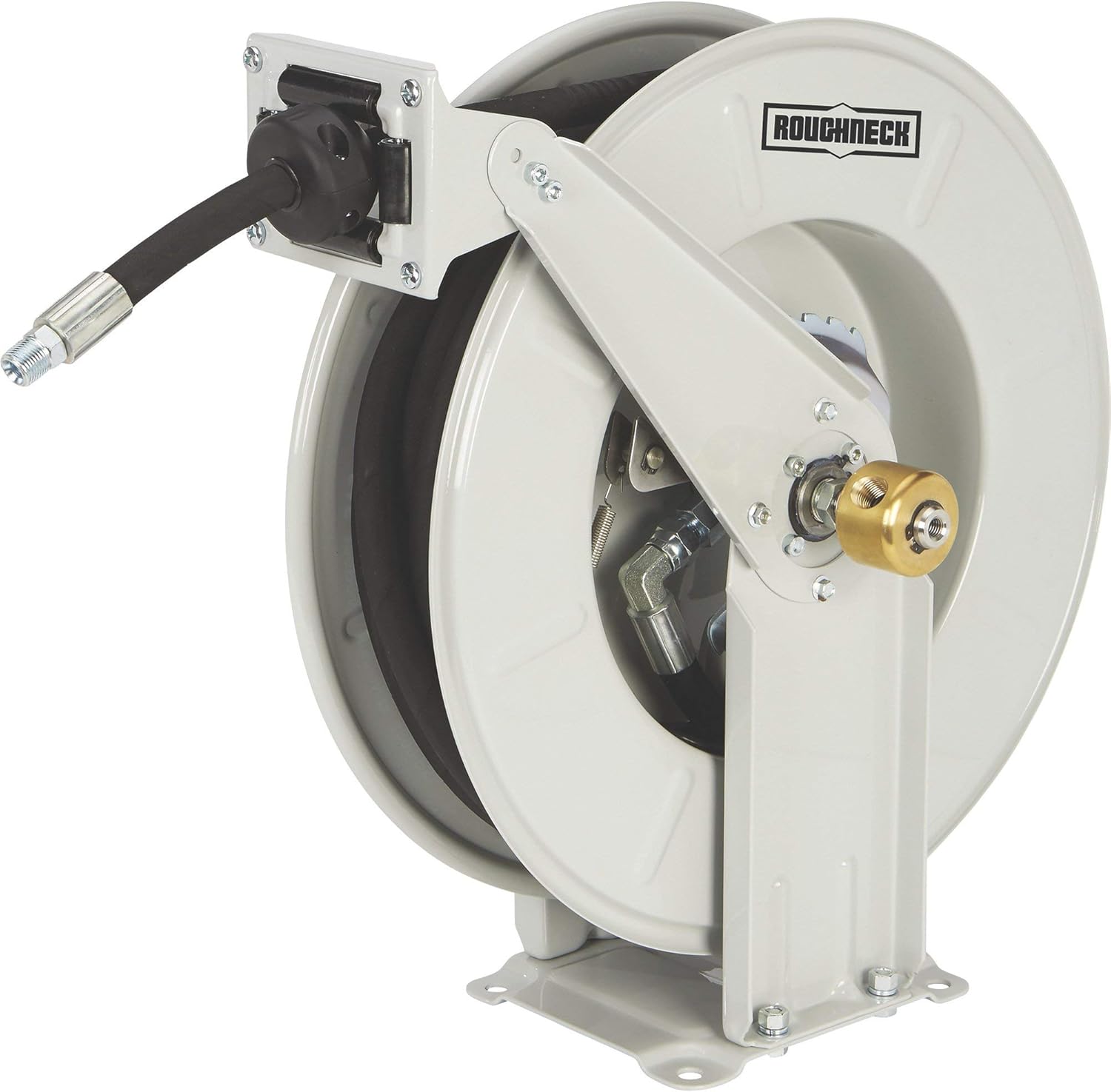 Roughneck HeavyDuty Grease Hose Reel with 3/8in. x 50ft. Hose