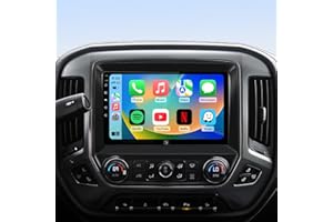 RUICAR 10.2'' Car Radio Stereo Replacement Upgrade for Chevy Silverado 2014 2015 2016 2017 2018 GMC Sierra 5G WiFi 2+64G Wireless Carplay/Android Auto/GPS/Bluetooth/FM Radio/1080P SWC