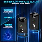 LEKATO WS-100 Wireless Guitar System with Charging Case 2.4GHz 190° Rotatable view 5