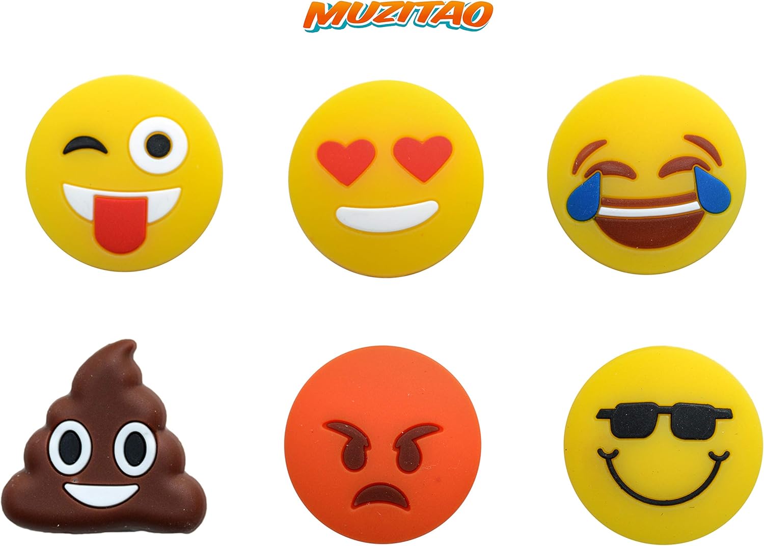 Muzitao Tennis Vibration Dampeners Emojis (6 Pack) : Sports & Outdoors