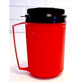 12 Oz Foam Insulated Thermoserv Travel Coffee Mug (Red)