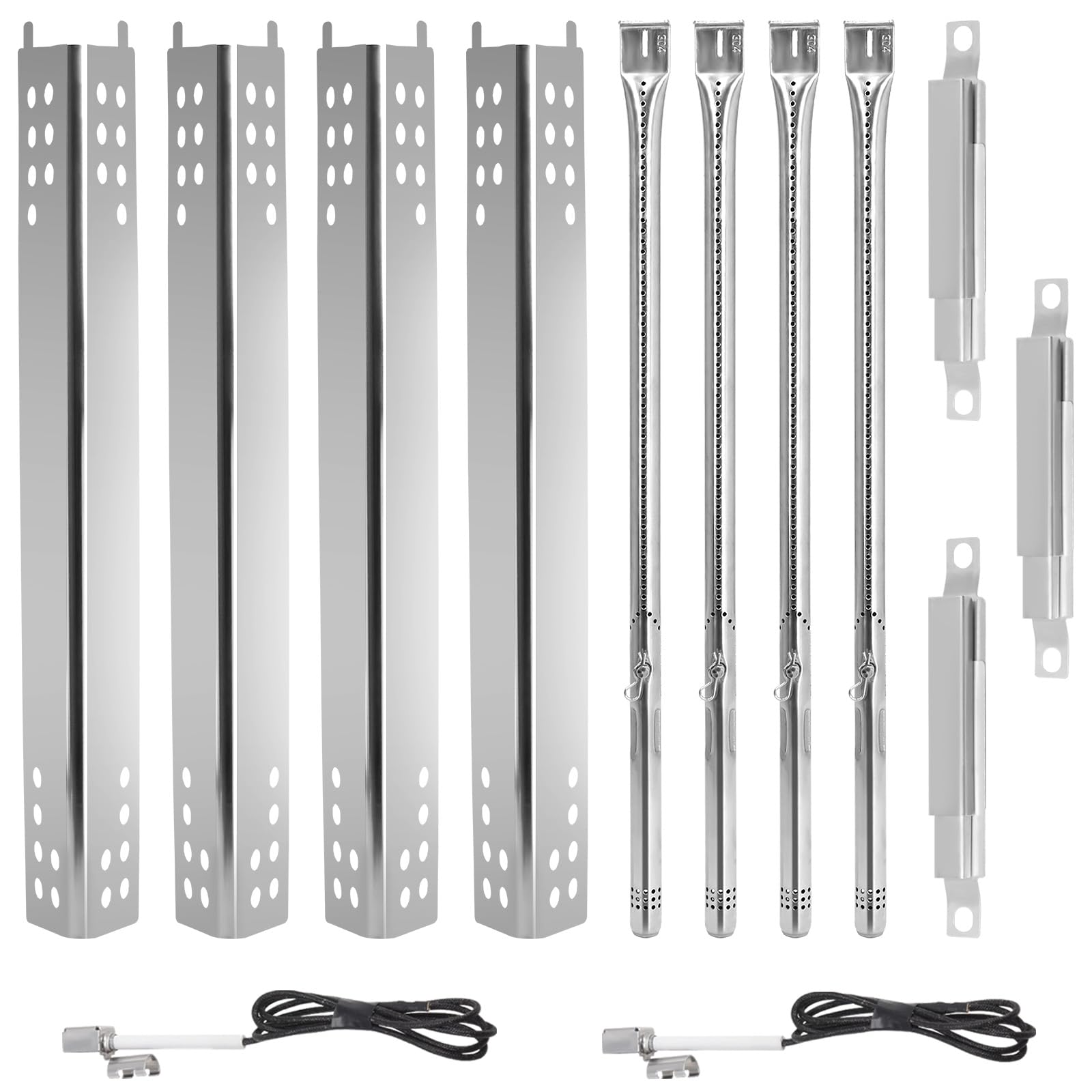 Photo 1 of Grill Parts for Charbroil Performance 4 Burner 463377319 463347418 463342118 463347017 463377017 463342119 G470-5200-W1 Burner,G470-0004-W1 Heat Plates Igniter for Char Broil Grill Replacement Parts