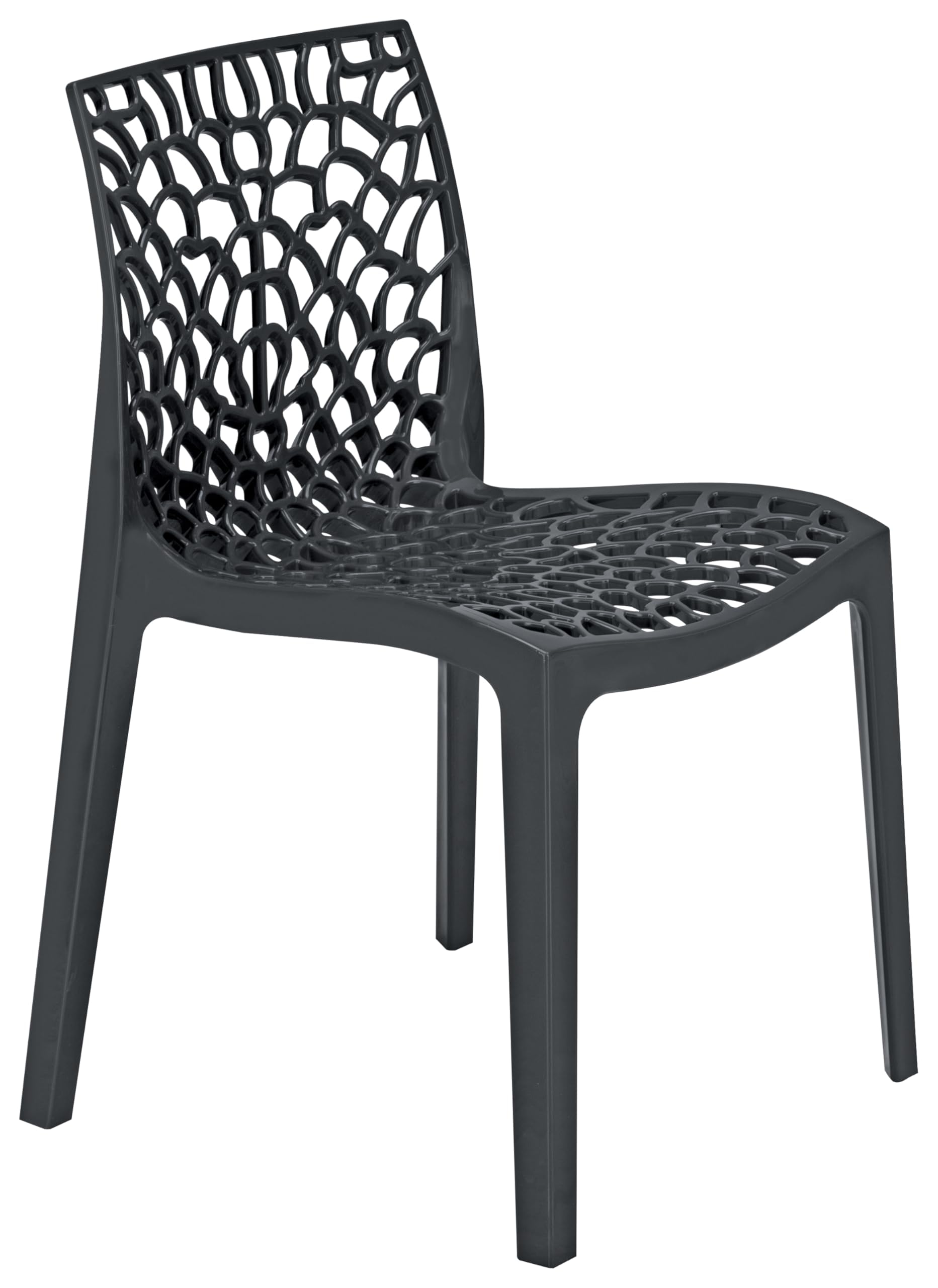 Grandsoleil Upon Gruvyer Polypropylene Stackable Chair, 51 X 52 X 81 Cm Anthracite — image 1