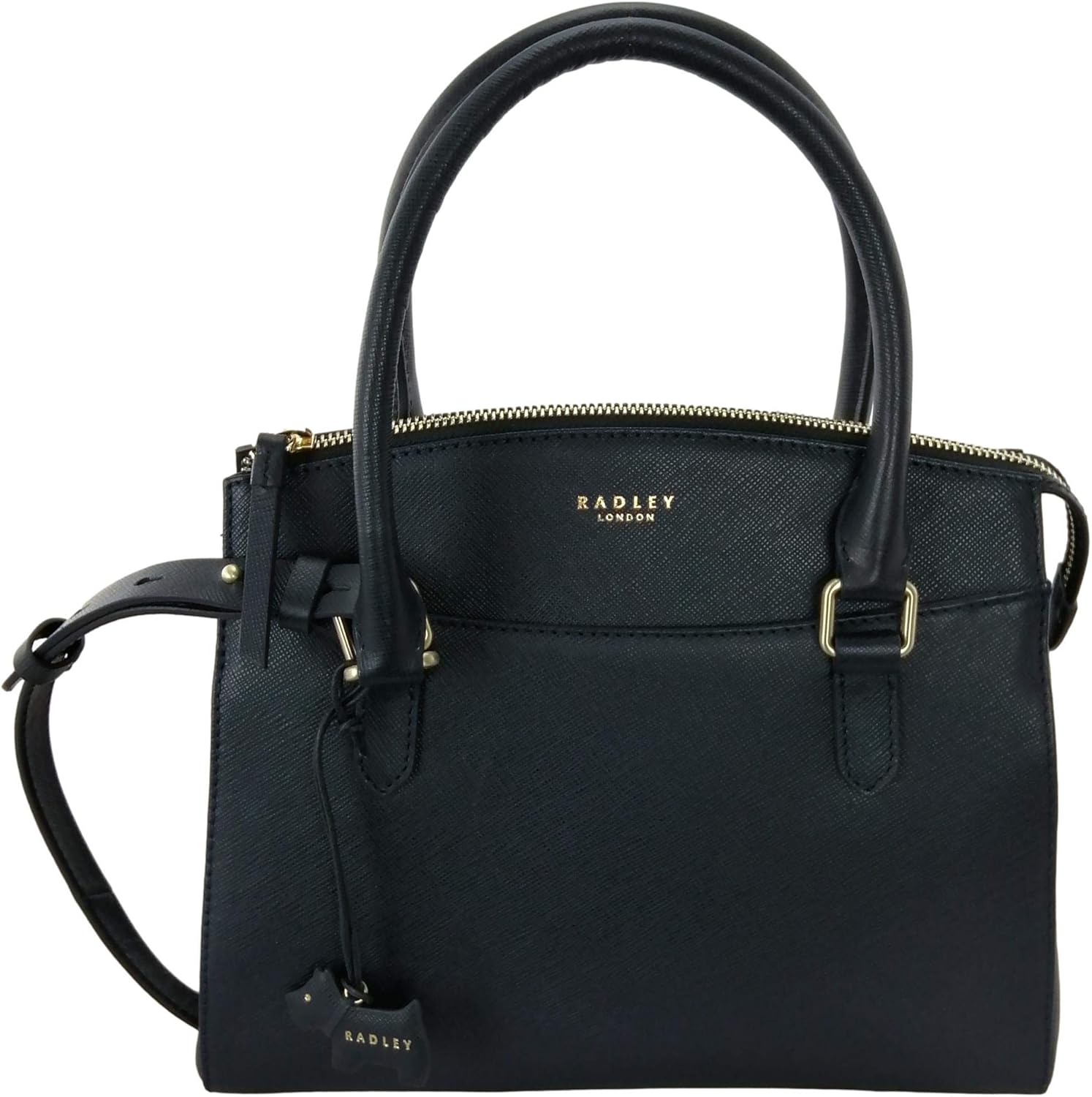 Radley Sandham Zip Top Multiway Top Handle Satchel Bag Medium (Navy