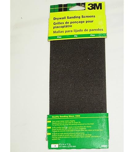Norton Wallsand 220 Grit Drywall Sanding Screens - 2-Pack 4-3/16 X 11 Inch Sanding Sheets