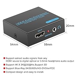 VPFET HDMI Audio Extractor Splitter 4K hdmi to hdmi