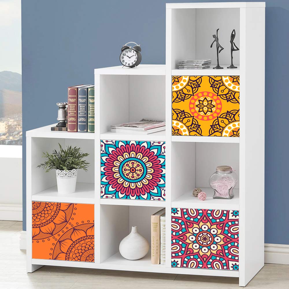 Furniture Sticker/Decals 33cmX33cmX4PCS for IKEA KE Expedit Kallax Shelving Unit Bookcase Storage Home Furniture Decor DIY Peel & Stick Sticker