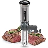 KitchenBoss Sous Vide Cooker Machine: Ultra-quiet 1100 Watt IPX7 Waterproof Water Thermal Immersion Circulator Accurate Temperature Control Digital Display Slow Cooking Sous-vide