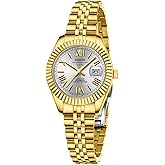 NIBOSI Watches for Women Analog Quartz Waterproof Ladies Wrist Watches with Date Dainty Fashion Luxury Stainless Steel Watch for Small Wrists Female Elegant Dress Women's Watch