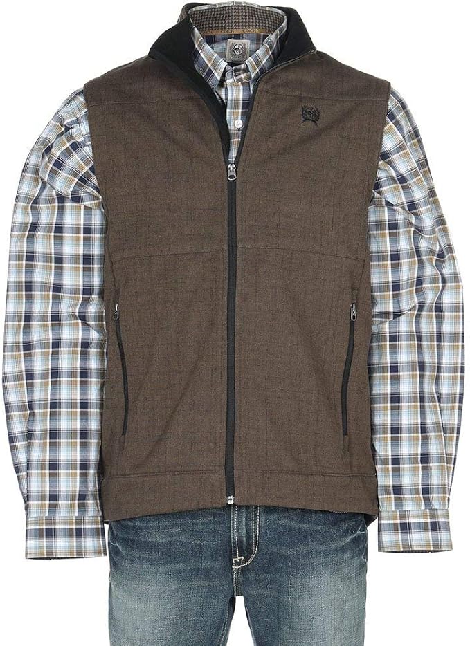 Cinch Men's Bonded Softshell Vest at Amazon Menâs Clothing store