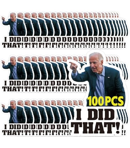Buy 10-100pcs Joe Biden I DID THAT! Sticker Funny Humor Sticker Funny Stickers TRUMP Online In - Foto 8