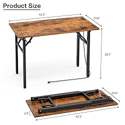 TEMI Small Computer Desk Folding Table - No