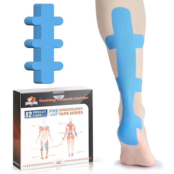 Kinesiology Tape Precut StripsAthletic Tape Waterproof Elastic Sports Tape For Joints Support & Muscle Pain Relief Cotton K Tape(Black