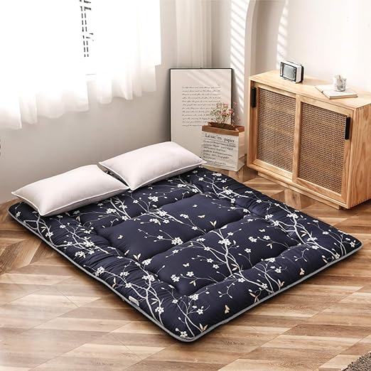 WHDMNet Grueso Futón Piso Colchones,Suave Portátil Colchón Doble