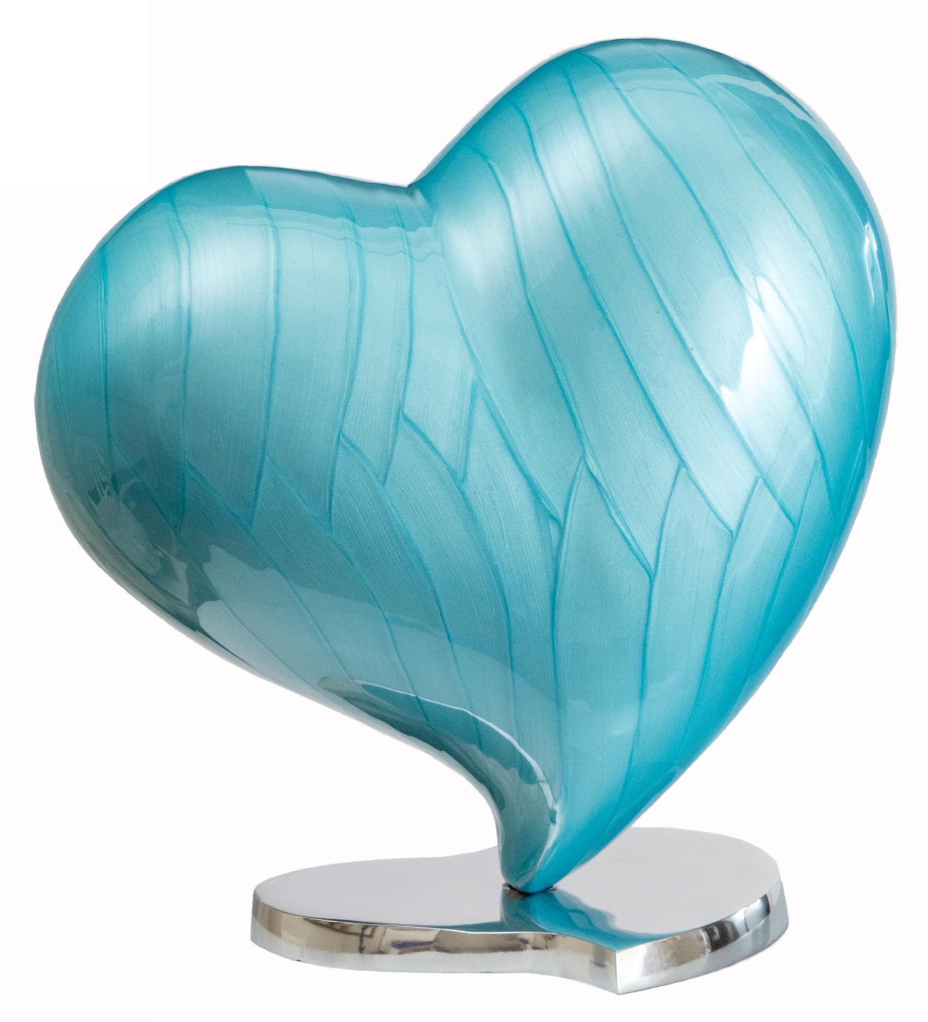 Royal Rapture Urns for ashes Memorial Funeral Cremation Adult Human Child Love Urns decorative Heart (Green, 6") RHM02-04